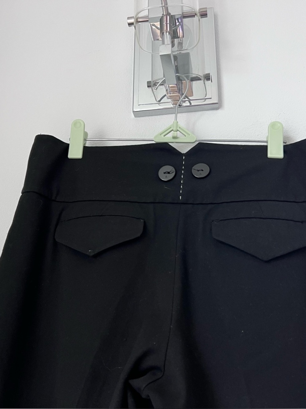 Women’s Black super wide cropped pants pants size 6 - Picture 5 of 13
